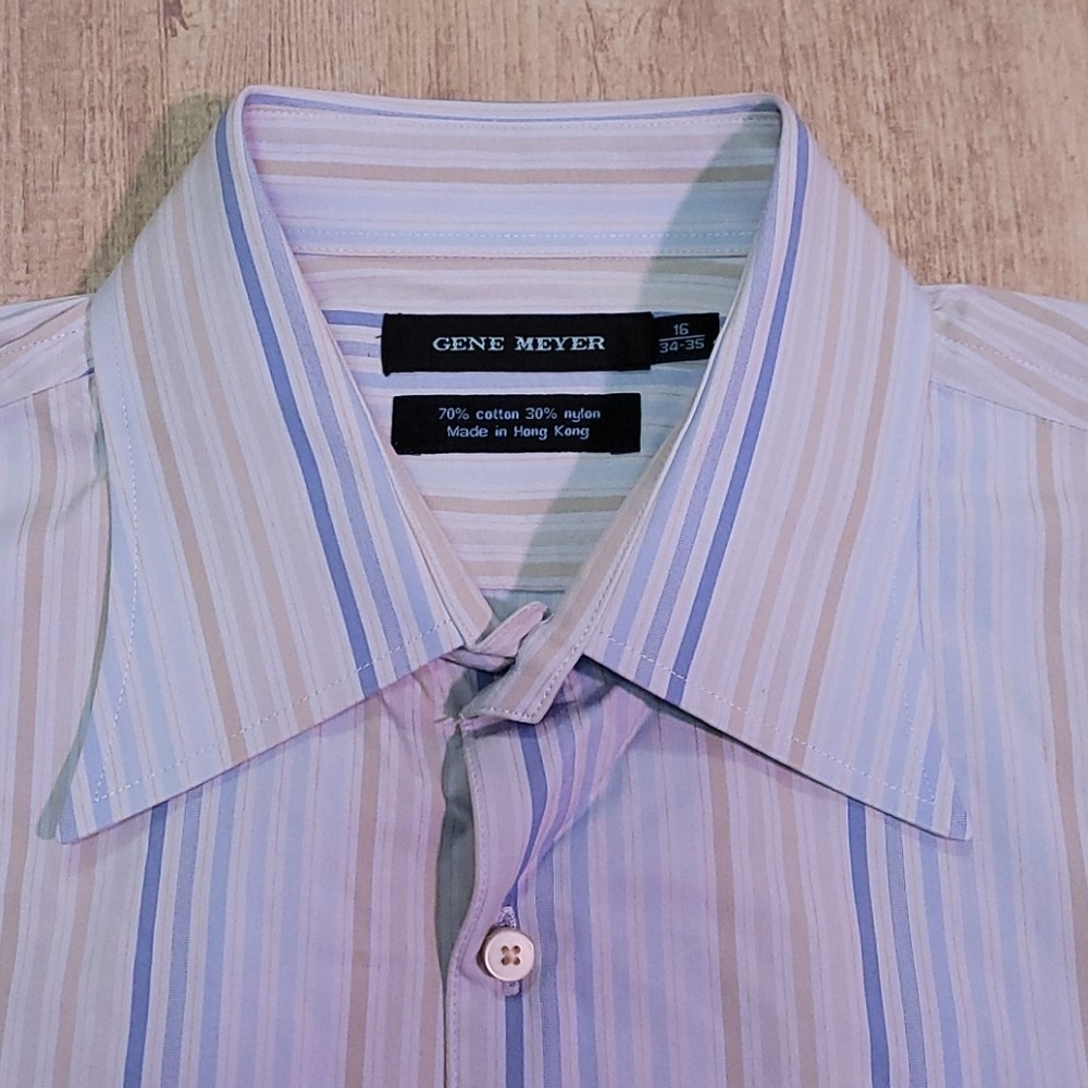 Gene Meyer dress shirt 16/34-35